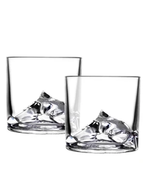 Mt Everest Whiskey Tasting Glasses Set of 2