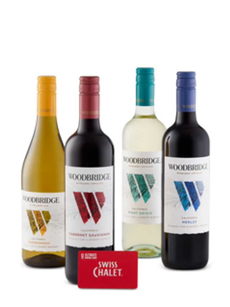 Woodbridge by Robert Mondavi Wines 12 bottles + FREE $30 restaurant gift card