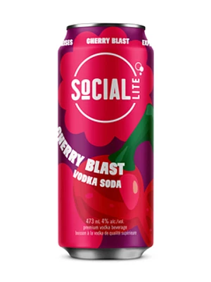 Social Lite Cherry Blast Vodka Soda