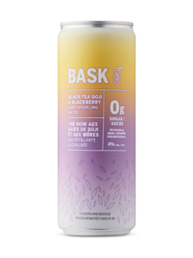 Bask Black Tea Goji & Blackberry Hard Sparkling Water