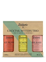 Dillon's Bitters Trio Hot Pepper Lemon and Rhubarb