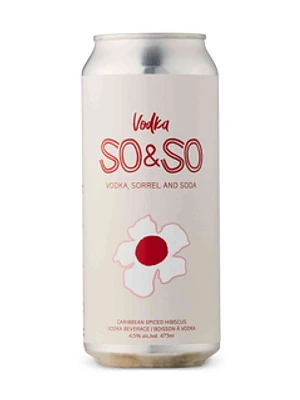 Vodka So&So (Vodka Sorrel and Soda)