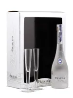 Pravda Vodka Gift Package With 2 Glasses