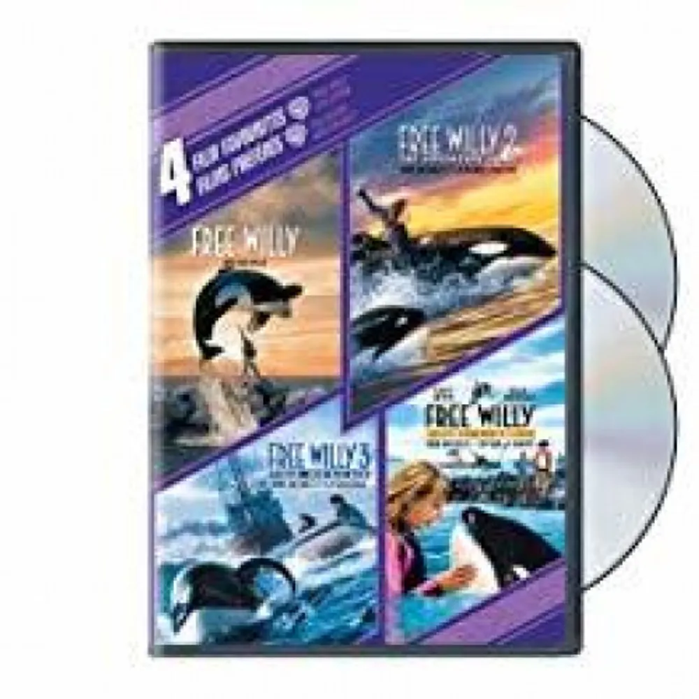 4 Film Favourites: Free Willy 1-4 Collection (DVD) - Bilingual