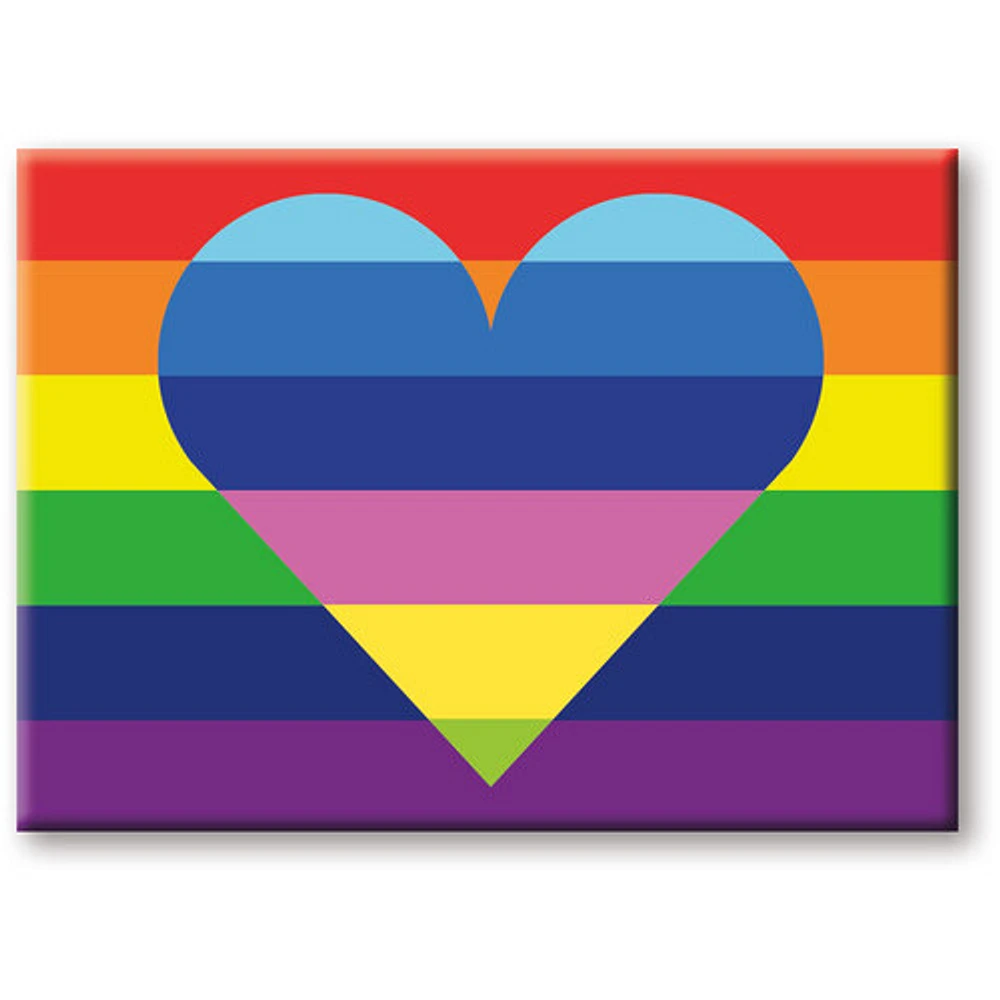 Pride Heart 2.5 x 3.5 Flat Magnet