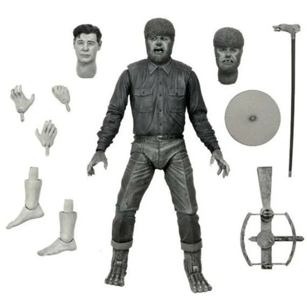 Universal Monsters Ultimate Wolf Man B&W 7in Af