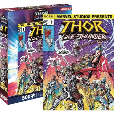 Marvel Thor Love And Thunder Comic 500 Pc Puzzle