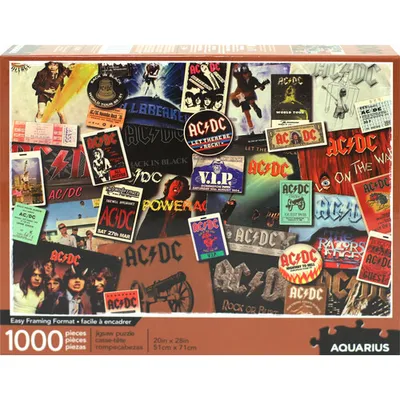 AC/DC Albums 1,000 pc Puzzle