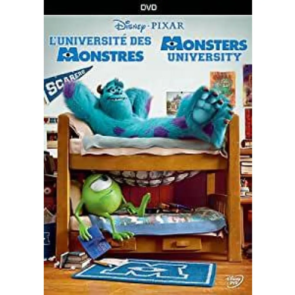 MONSTERS UNIVERSITY DVD BIL