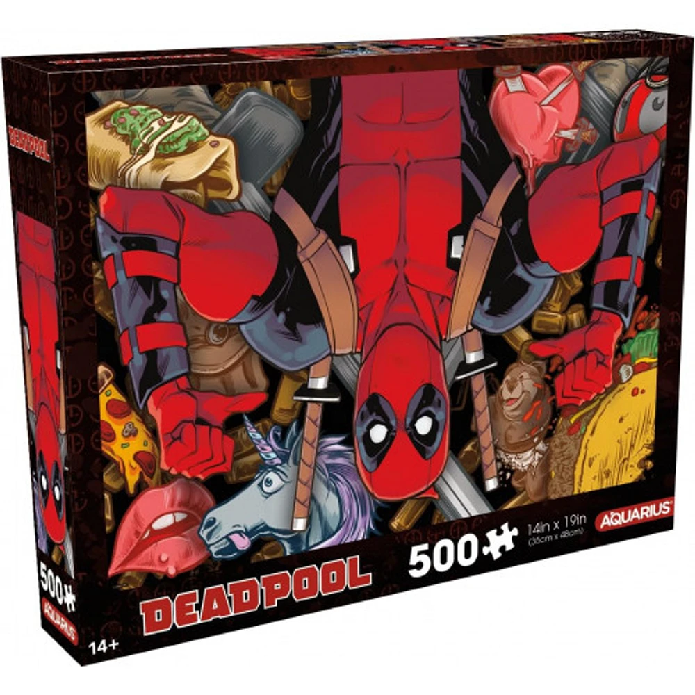 Marvel Deadpool Collage 500 Piece Jigsaw Puzzle