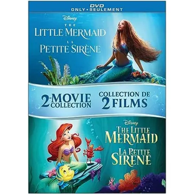 LITTLE MERMAID ANIMATED & LIVE ACTION DBL FTR DVD