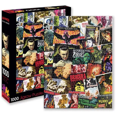 Hammer Classic Horror Movies Collage 1000 Pc Jigsaw Puzzle