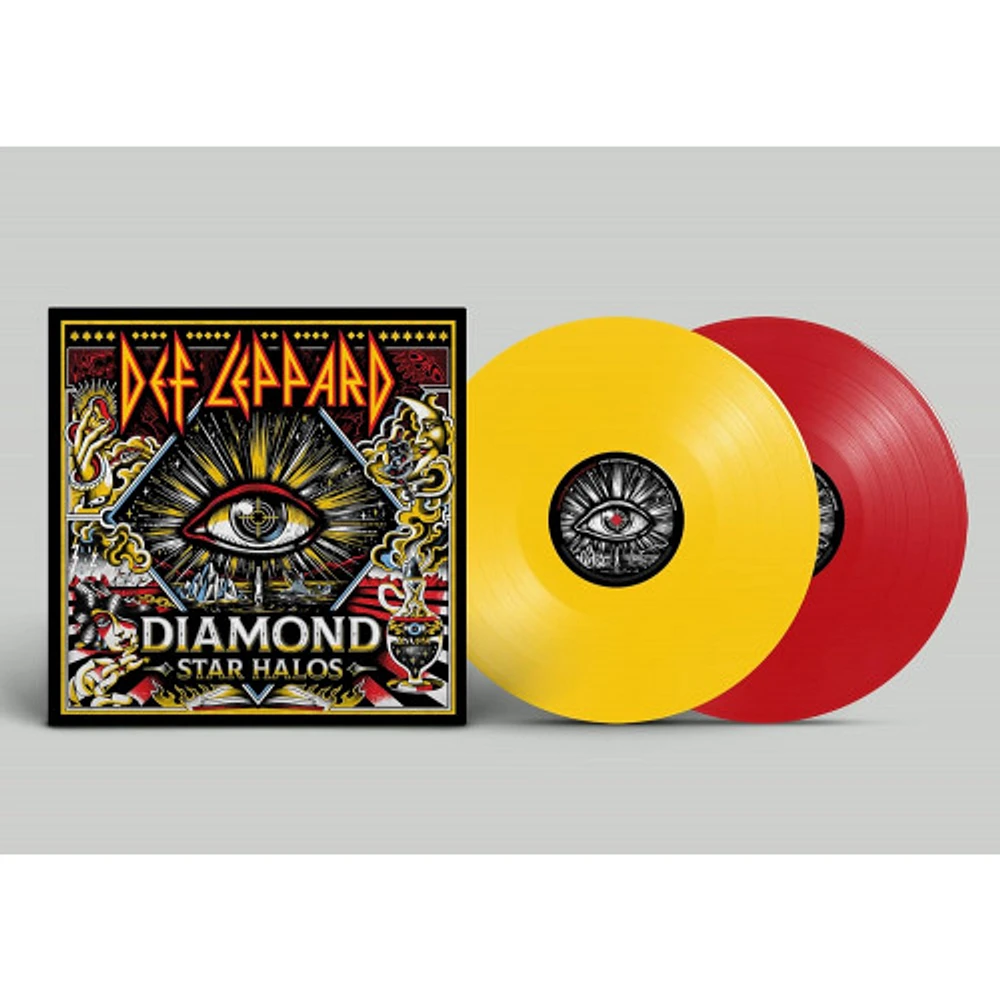 DEF LEPPARD / DIAMOND STAR HALOS (2LP RED/YELLOW SUN EX)