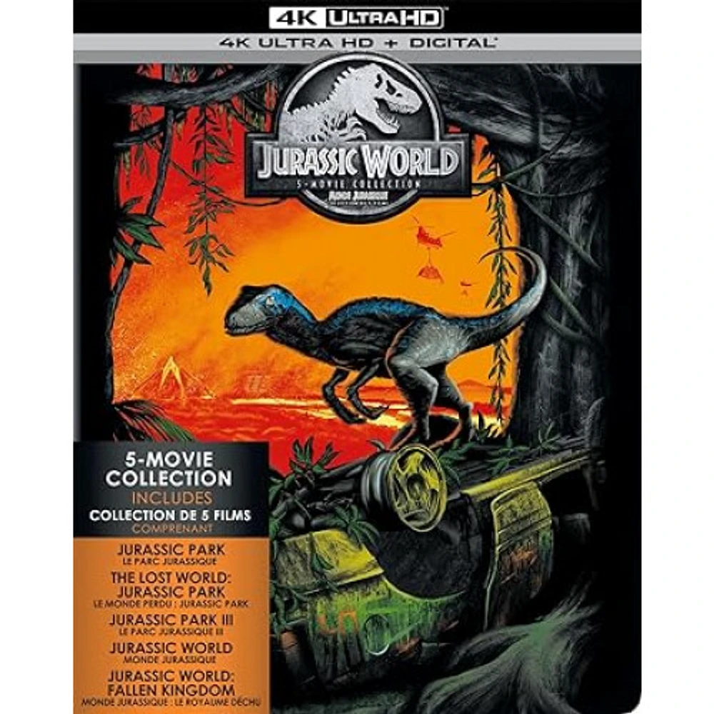 JURASSIC WORLD ULTIMATE COLLECTION LTD ED STLBK 4K BIL