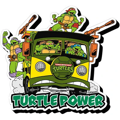 Teenage Mutant Ninja Turtles Van Funky Chunky Wood Magnet