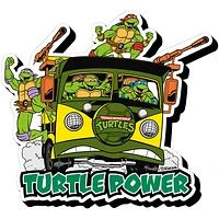 Teenage Mutant Ninja Turtles Van Funky Chunky Wood Magnet