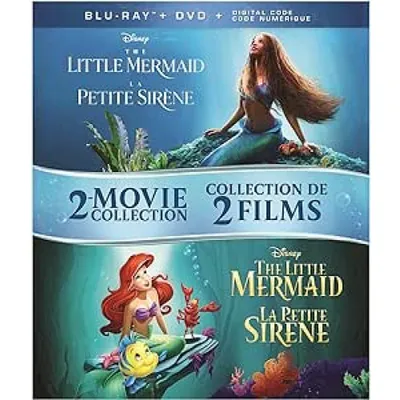 LITTLE MERMAID ANIMATED & LIVE ACTION DBL FTR BLU/DVD/DIG