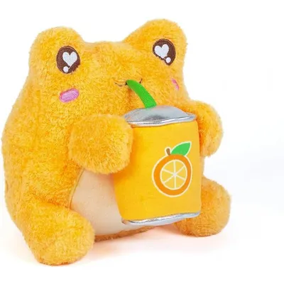 Cuddle Barn Orange Soda Sippin' Wawa The Froggie Soft Orange Scented Stuffed Animal