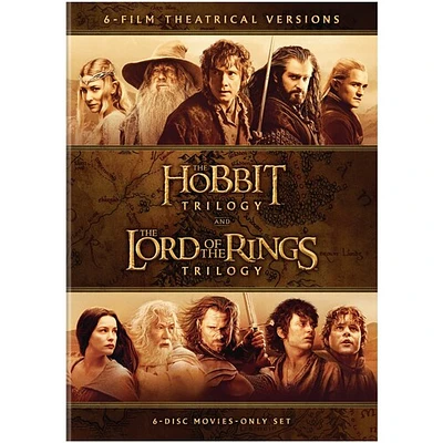 The Hobbit Trilogy / The Lord of the Rings Trilogy: 6-Film Theatrical Versions