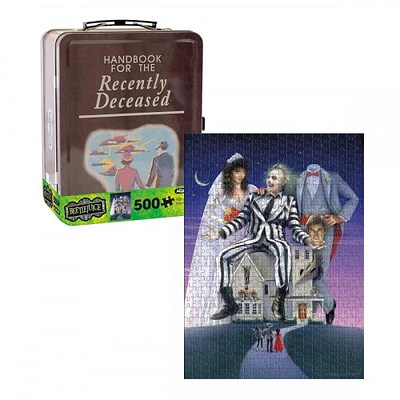 Beetlejuice 500 Piece Jigsaw Puzzle and Fun Box Set