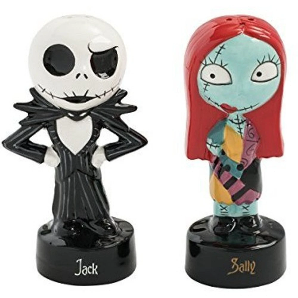 The Nightmare Before Christmas Jack & Sally Sculpted Salt & Pepper Set