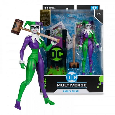 DC MULTIVERSE 7IN - HARLEY QUINN (DC CLASSIC)(JOKERIZED)(GOL