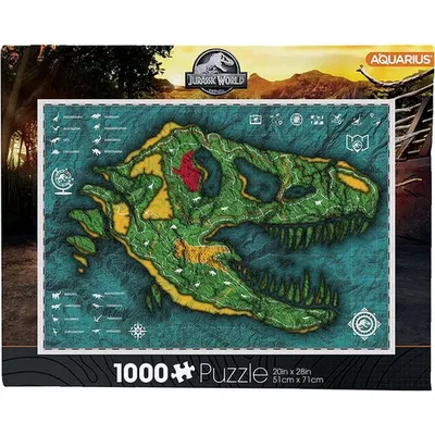 Jurassic World Map1000 Pc Puzzle