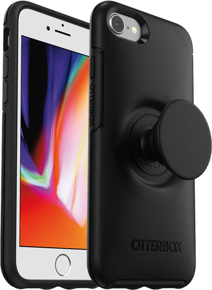 OtterBox iPhone SE/8/7 Otter + Pop Symmetry Series Case - Black | WOW! mobile boutique