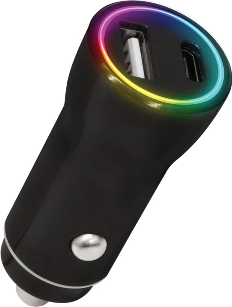 Lucid Charge LED Car Charger Multi-Color | WOW! mobile boutique