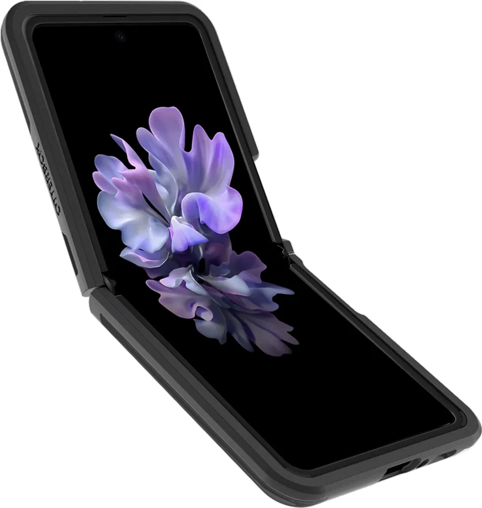 Galaxy Z Flip Symmetry Flex Case - Black | WOW! mobile boutique