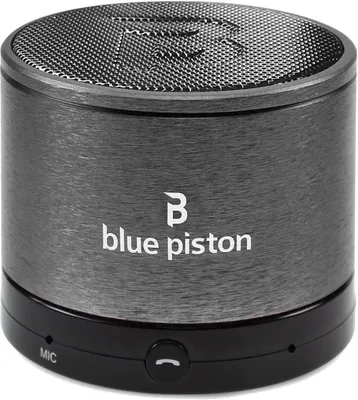 Logiix Blue Piston Bluetooth Speaker, Black