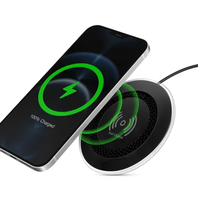 HyperGear 15W ChargePad Pro Wireless Fast Charger w/ Adapter - Black | WOW! mobile boutique