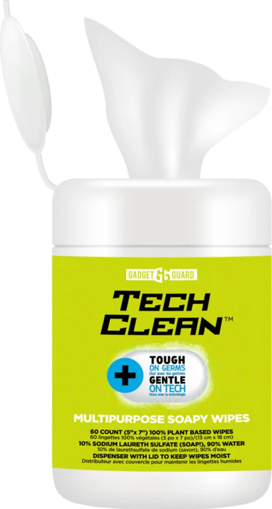 Techclean Soapy Wipes - 20 Pack | WOW! mobile boutique