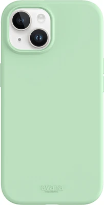 AP5NAVSIKLGRN Velvet Case iPhone 15 Sage | WOW! mobile boutique