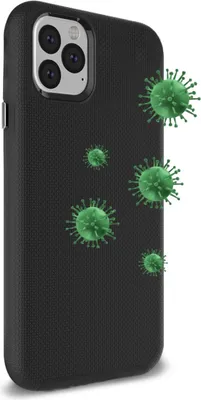 iPhone 12/12 Pro Antimicrobial Armour 2X Case - Black | WOW! mobile boutique