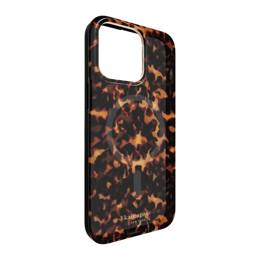 iPhone 15 Pro Max Kate Spade Protective Hardshell MagSafe Case - City Leopard | WOW! mobile boutique