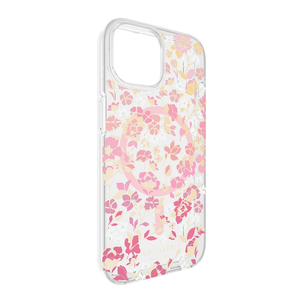 iPhone 15/14/13 Kate Spade Protective Hardshell MagSafe Case - Flowerbed | WOW! mobile boutique