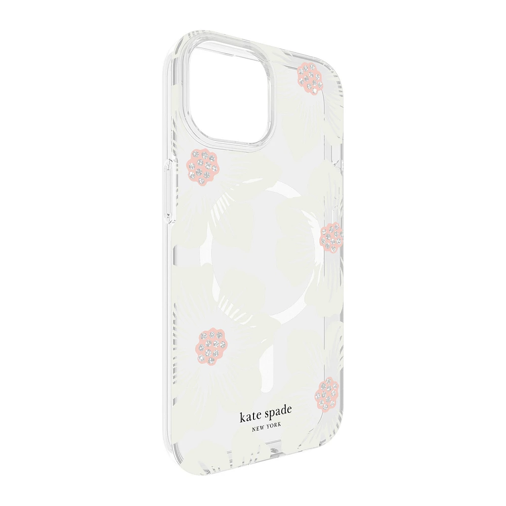 iPhone 15/14/13 Kate Spade Protective Hardshell MagSafe Case - Flowerbed | WOW! mobile boutique