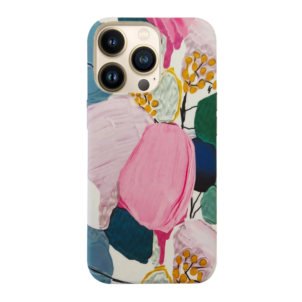 iPhone 13 Pro Uunique (Floral Impression) Nutrisiti Eco Printed Back Case