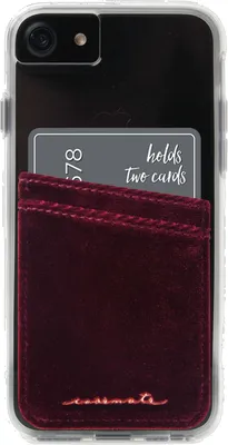 Case-Mate Velvet Pockets Card Holder - Garnet | WOW! mobile boutique