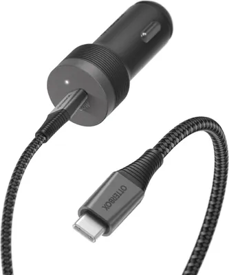 Otterbox 30W USB-C PD Premium Pro CLA Car Charger w/ (200cm) USB-C to USB-C Braided Cable
