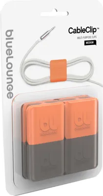 CableClip Large - Orange/Dark Grey | WOW! mobile boutique