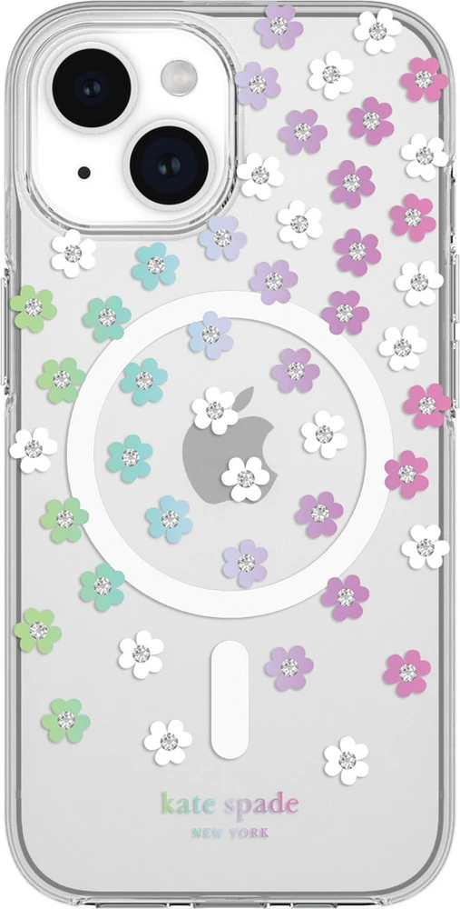 iPhone 15/14/13 Kate Spade Protective Hardshell MagSafe Case - Flowerbed | WOW! mobile boutique