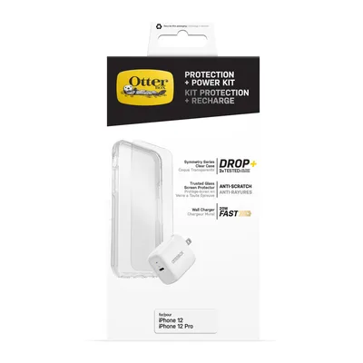 iPhone 12/12 Pro Otterbox Symmetry Clear Protection + Power Kit Bundle - Clear | WOW! mobile boutique