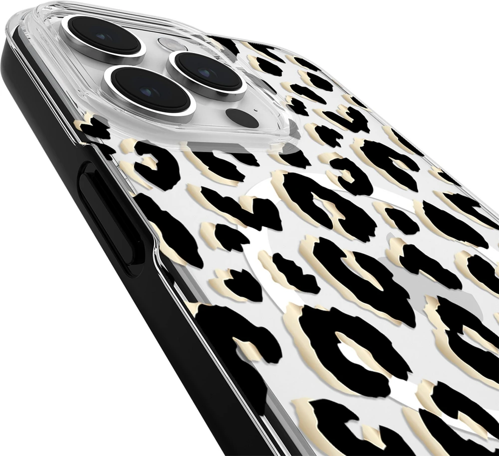 iPhone 15 Pro Max Kate Spade Protective Hardshell MagSafe Case - City Leopard | WOW! mobile boutique