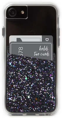 Case-Mate Glitter ID Pocket - Black Iridescent | WOW! mobile boutique