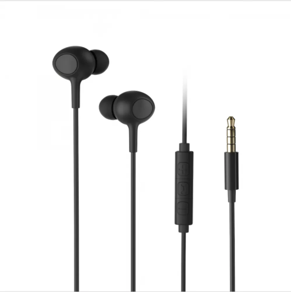 Wired Earbuds with 3.5 mm Connector | Black