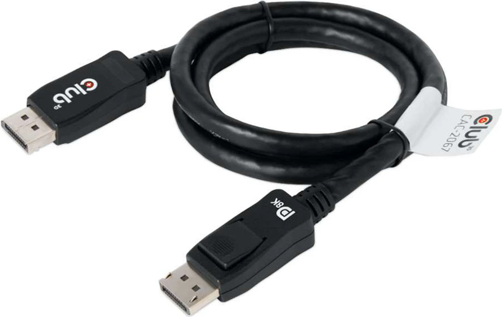 Club3D Câble DisplayPort 1.4 HBR3 Mâle/Mâle 1m/3.28pieds Noir | WOW! mobile boutique