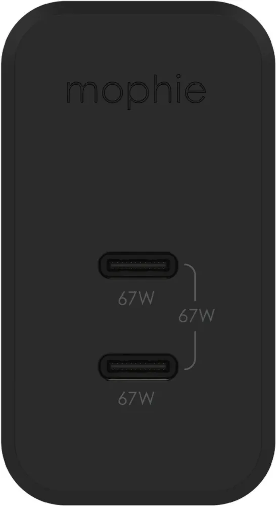 Mophie - Speedport 67 67w Gan Usb C Pd Wall Charger - Black