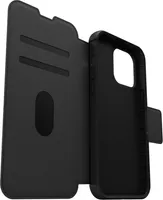 iPhone 14 Pro Max Otterbox Strada Leather Folio Case - Black (Shadow)